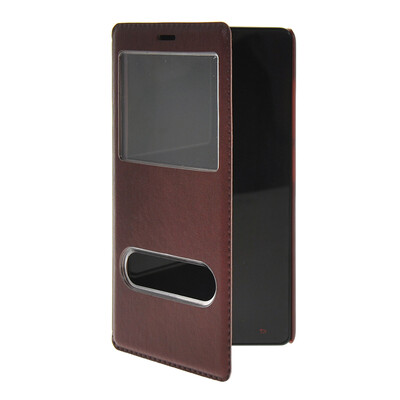 

MOONCASE View Window Leather Side Flip Pouch Stand Shell Back ЧЕХОЛ ДЛЯ XiaoMi Red Rice Note (5.5 inch) Red