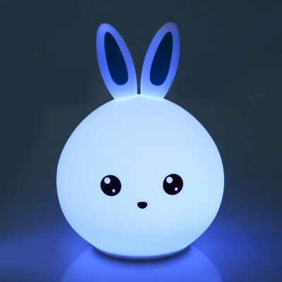

LED Lovely Rabbit Colorful Silicone Portable Night Light