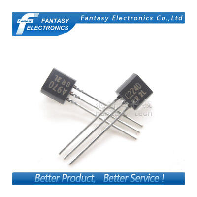 

50pcs 2SA970 2SC2240 (25PCS* A970 +25PCS* C2240 ) TO-92 Bipolar Transistors - BJT NPN new and original free shipping