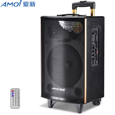 

Amoi SA-508 8-дюймовая портативная аккумуляторная батарея для мобильных телефонов. Квадратный танцевальный инструмент для наружной беспроводной микрофонной карточки. Аудио спикер (черный)
