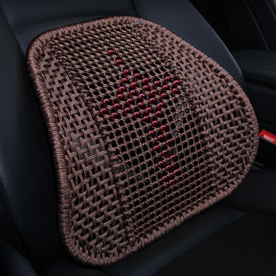

Nine hundred WY-1811 car lumbar four seasons universal hand-back cushion pad office waist pillow hollow breathable seat waist coffee color