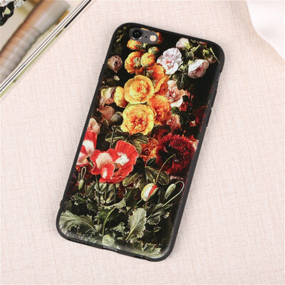 

Винтаж цветы ромашки Тонкий чехол для iphone 6 6s 7 8 плюс силиконовый ультра тонкий мягкий ракушки чехол для IPhone 5 5s se x