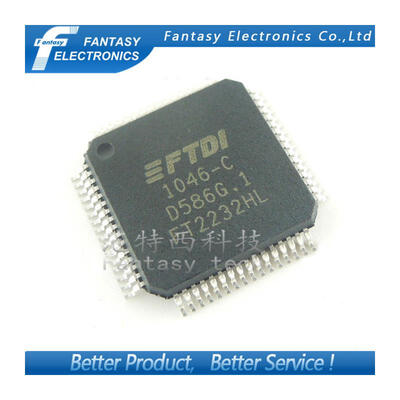 

5PCS FT2232HL FTDI LQFP64 FT2232 QFP FT2232H Dual High Speed USB to Multipurpose UARTFIFO IC new&original free shipping