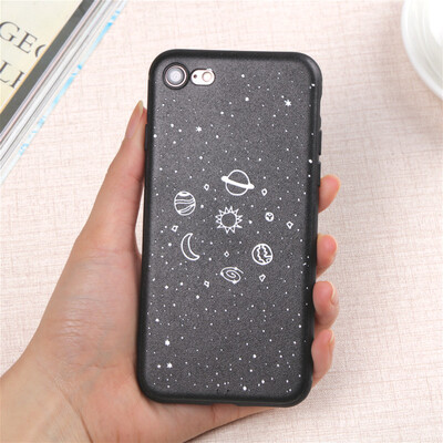 

3D рельеф пространство Затмение Луны мягкий тонкий Coque чехол для iPhone 5 6 7 силиконовые ультра тонкий Телефонные чехлы крышка