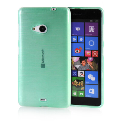 

MOONCASE Candy colors Soft Flexible Silicone Gel TPU Skin Shell Back Case Cover for Microsoft Lumia 535 Azure