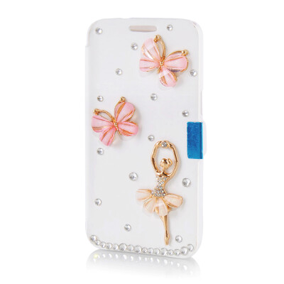 

MOONCASE Luxury Flower Crystal Leather Side Flip Wallet Pouch ЧЕХОЛ ДЛЯ Samsung Galaxy Express 2 G3815