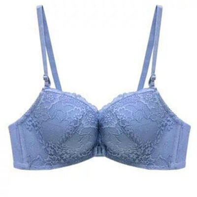 

Sexy Lace Front Buckle US Back No Steel Ring Gather Adjustment Bra Suit