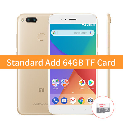 

Глобальная Версия Xiaomi Mi A1 4GB 32GB 5.5 " 1080P Snapdragon 625 Octa Core смартфон Dual 12MP камера Android Один отпечаток паль