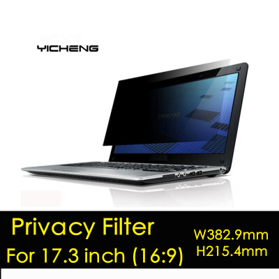 

173 inch Widescreen 169 sizeWxH 158"x848" 383x2154mm Privacy Filter for Laptop Computer Monitor Anti-Glare