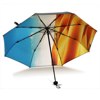 

Paradise small black umbrella desert series UPF50 black plastic anti-UV umbrellas rain&rain dual-use umbrella 30450ECLL desert clear sky