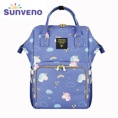 

Sunveno Fashion Mummy Maternity Diaper Bag Large Baby Nursing Bag Travel Backpack Designer Nappy Stroller Bag Baby Care Unicorn