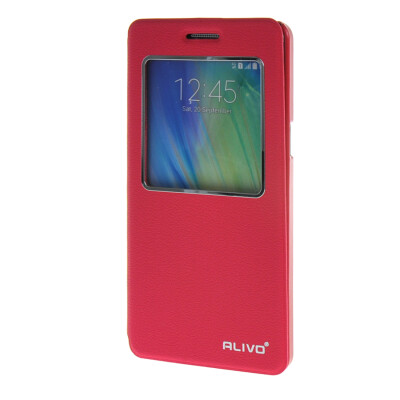 

MOONCASE ЧЕХОЛ ДЛЯ Samsung Galaxy A5 Slim View Window Leather Flip Bracket Back Cover Hot pink