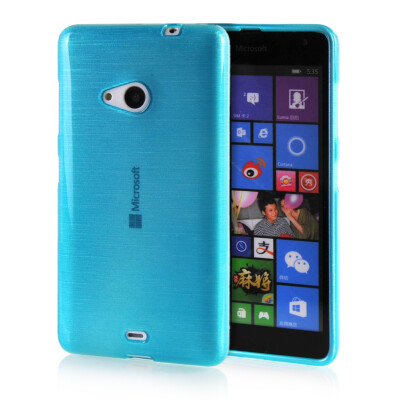 

MOONCASE Candy colors Soft Flexible Silicone Gel TPU Skin Shell Back Case Cover for Microsoft Lumia 535 Blue