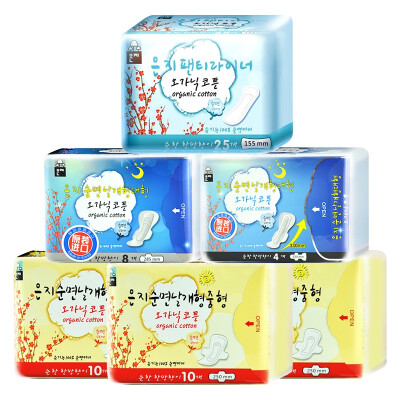 

Enchi (Eun jee) cotton skin instantaneous suction sanitary napkin 6 package special equipment (daily 30 + night with 8 + plus night with 4 + pad 25