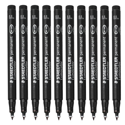 

Staedtler (Staedtler) F318-9 oily marker pen disc pen 0.6mm black 10 loaded