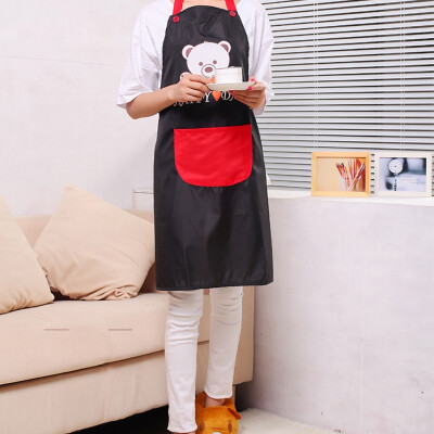 

[Jingdong supermarket] rich home (FOOJO) kitchen apron easy to wash quick-drying Korean version of the lovely woman hanging cloth skirt cartoon cat