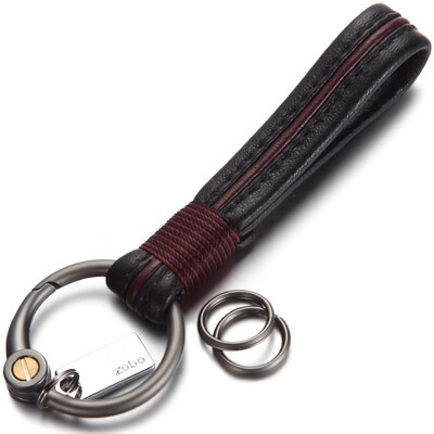

Authentic zobo car key chain sheepskin key rope activity key ring car ornaments business gifts birthday gift ZB-930 black