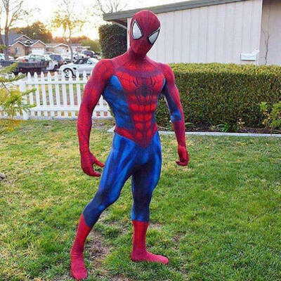 

2018 New RedBlack Spiderman Costume Spider-man Costumes Adults Children Kids Spider-Man Zentai Suit