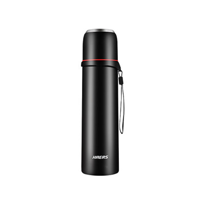 

Haers 500ml Thermos Bottle 304 из нержавеющей стали с чашкой для домашнего школьного офиса Journey Thermos