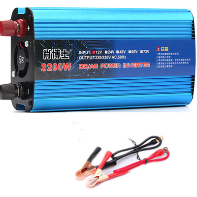 

POWERTIGER 2200W Преобразователь автомобильного конвертера солнечной энергии Модифицированный выход волны DC 12V / 24V / 48V для A