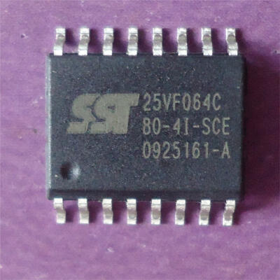 

5pcs/lot SST25VF064C-80-4I-SCE SST25VF512 64 Mbit SPI Serial Flash