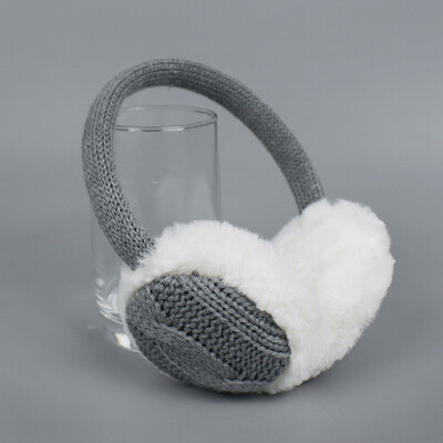 

Fashion Winter Earmuffs Womens Warm Unisex Ear Cover Knitted Plush Earwarmers Girl Winter Warm Earmuffs Faux fur ear muffs