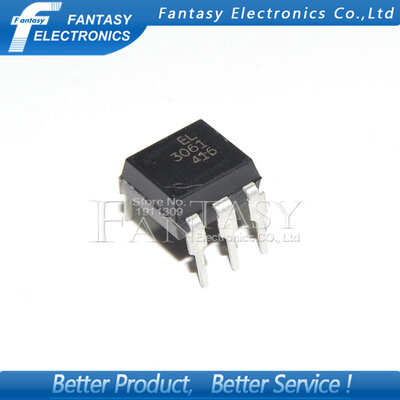 

100PCS EL3061 DIP6 MOC3061 DIP new&original IC free shipping