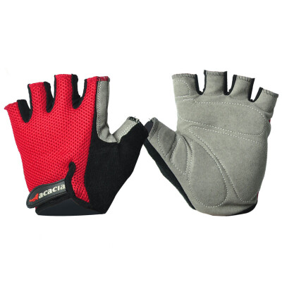 

ACACIA Bicycle Moisturizing Wrapped Half Knuckle Gloves Half Knee Men's Half Knob Gloves Red