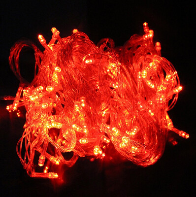 

LED String Light 10m 100-LED 8-Mode Red Light EU Plug(AC220V)