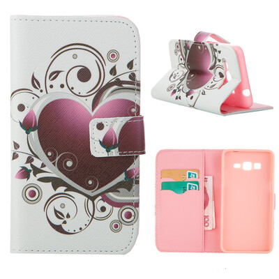 

MOONCASE ЧЕХОЛ ДЛЯ Samsung Galaxy Grand Prime G530 Flip Leather Foldable Stand Feature [Pattern series] /a07