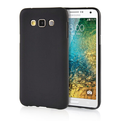 

MOONCASE Transparent Soft Flexible Silicone Gel TPU Skin Shell Back ЧЕХОЛ ДЛЯ Samsung Galaxy E7 Black