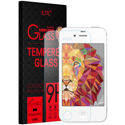 

ESK iPhone4S / 4 tempered film Apple 4S / 4 glass film high-definition explosion-proof mobile phone protective film JM123