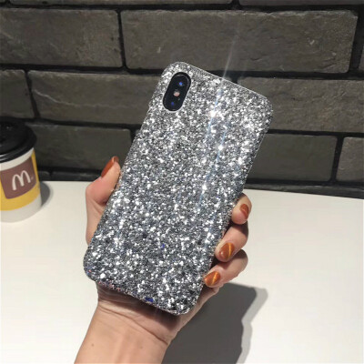 

Модные блестящие Bling со стразами роскошные Обложка для IPhone 7 8 плюс глянцевый Пластик Корпус Капа Чехол для iphone 6 6s X