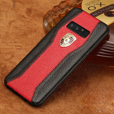

LANGSIDI натуральный кожаный чехол для Samsung Note 8 Высокое качество Litchi Texture All-inclusive Logo Logo
