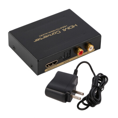 

HDMI Audio Extractor Splitter для SPDIF RCA стерео L / R Аналоговый выходной инвертор