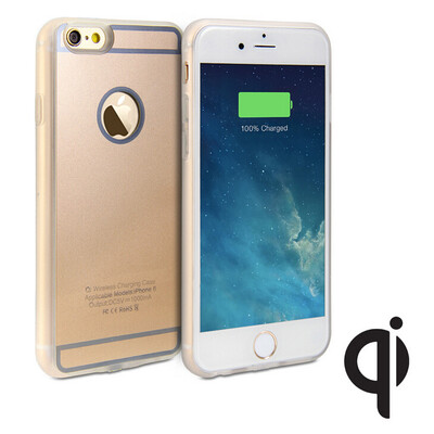 

Sunshar SPTi6 iphone6 беспроводной зарядки крышка Qi случай зарядки случай приемник для iPhone6 6plus Ци серый серебро золотого цвета