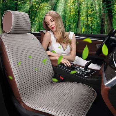 

MUBO car seat four seasons car seat cushion seat cover BMW 5 series Audi A6Lq3q5 sagitar maiden lang yue yue Baolai Yinglang free tied MSJ-W1506 gray