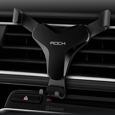 

ROCK car phone holder gravity outlet bracket car phone holder car supplies bright black
