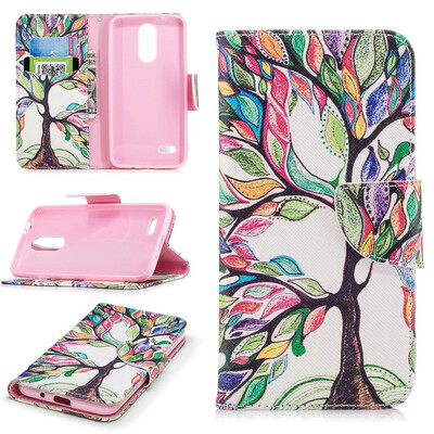 

BEFOSPEY Painting PU LeatherSoft TPU Card Slot Stand Wallet Case For LG K8201850"