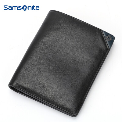 

Samsonite Y-CITIZEN Mens Long Wallet Business Casual Multifunction Fashion Leather Wallet TK609003 Black