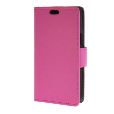 

MOONCASE Vivid colors Leather Wallet Card Slot Bracket Back чехол для LG Joy H220 Hotpink