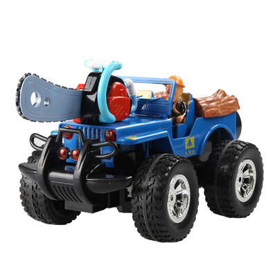 

Longxiang LX bears out of bald strong remote control car forest off-road vehicle boy children's educational toys removable electric power anime soundtrack line 531 blue