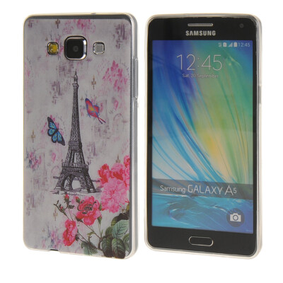 

MOONCASE Eiffel Tower Pattern Soft Silicone Gel TPU Flexible Shell Protective Case Cover for Samsung Galaxy A5 a06