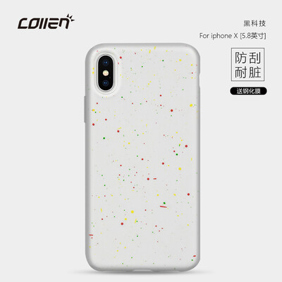 

Collen iPhone x / 10 Mobile Shell Apple x / 10 Cover Scrub Мягкая крышка Защита от обрастания крышкой All-inclusive White