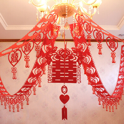 

Ke Liying wedding supplies wedding arrangement supplies personality creative wedding wedding red love magpie package pendant ornaments romantic wedding room decoration