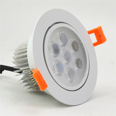 

LED Downlights LED Recessed ceiling light Dimmbale 7W Warm White high power LED chip LED spotlight 220V dimmer LED lamp