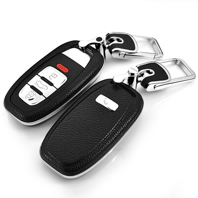 

SAIBON Audi key plug-in car leather key case protective case smart