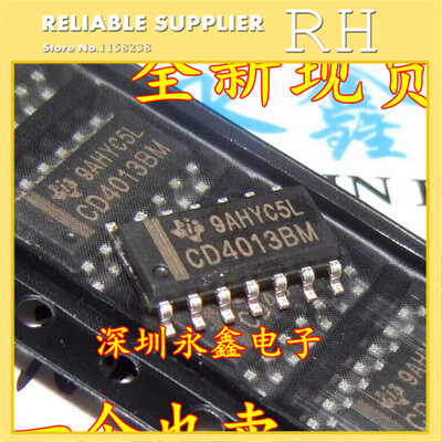 

100PCS/lot CD4013 CD4013BM SOP14 CMOS Dual D-type flip-flop