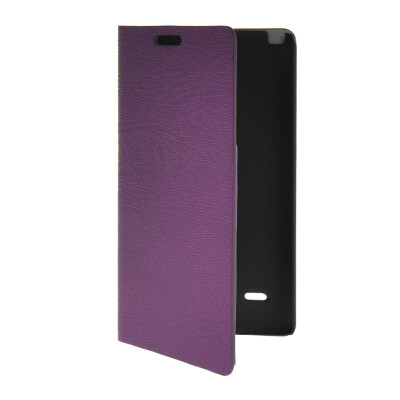 

MOONCASE Slim Leather Side Flip Wallet Card Slot Pouch with Kickstand Shell Back Case Cover for LG G3 Stylus / D690 Purple