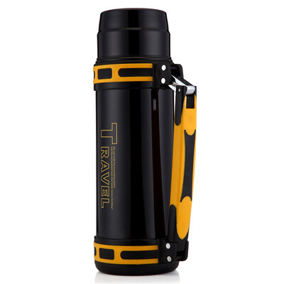 

WAYA stainless steel vacuum insulated pot HG10-2100 outdoor travel car wide mouth kettle warm bottle 2100ml yellow